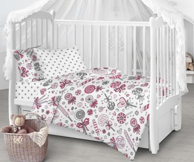 Комплект постельного белья "д.Карамельки розовые"