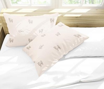 Подушка стеганая "Овечья шерсть" 48*68(Люкс)